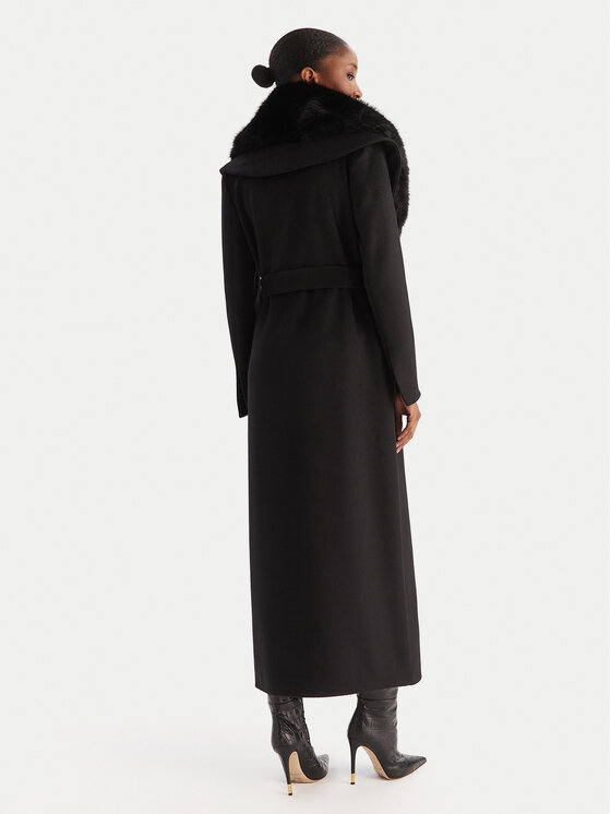 YES LONDON YES LONDON Wollmantel CD1218ECO Schwarz Regular Fit