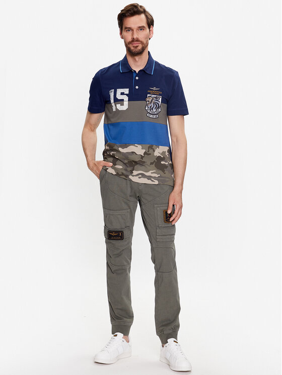 Aeronautica Militare Aeronautica Militare Polokošile 231PO1697P199 Barevná Regular Fit
