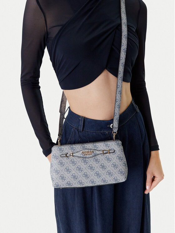 Guess Guess Ročna torba Katya HWSG96 52120 Modra