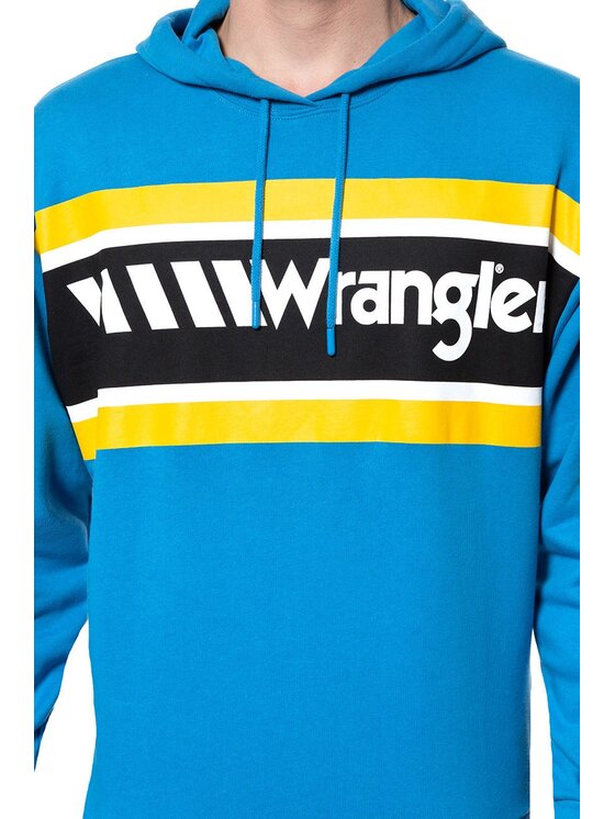 Wrangler Wrangler Felpa B&Y HOODIE Giallo Regular Fit