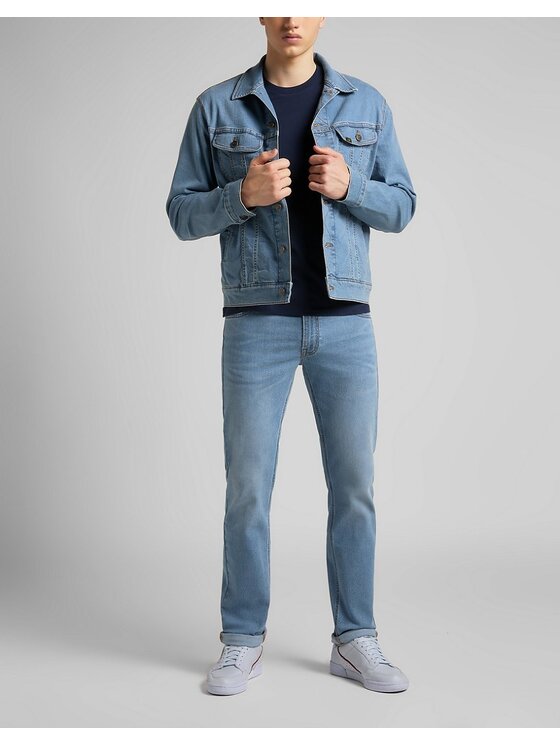 JIMWAG NYA KINT 2色セット Lee Kurtka jeansowa RIDER JACKET Niebieski Regular Fit