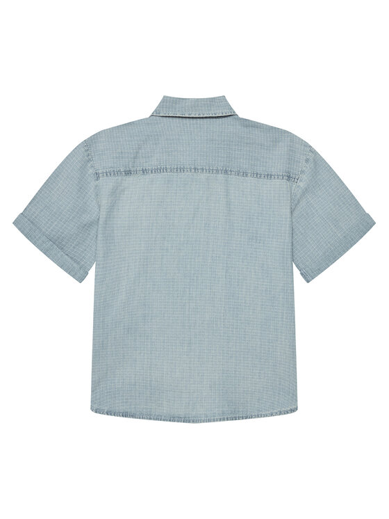 United Colors Of Benetton United Colors Of Benetton Srajca 53Z9CQ046 Modra Regular Fit