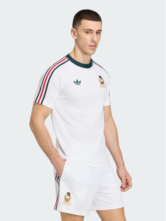 adidas adidas Koszulka techniczna 162086 Biały Slim Fit