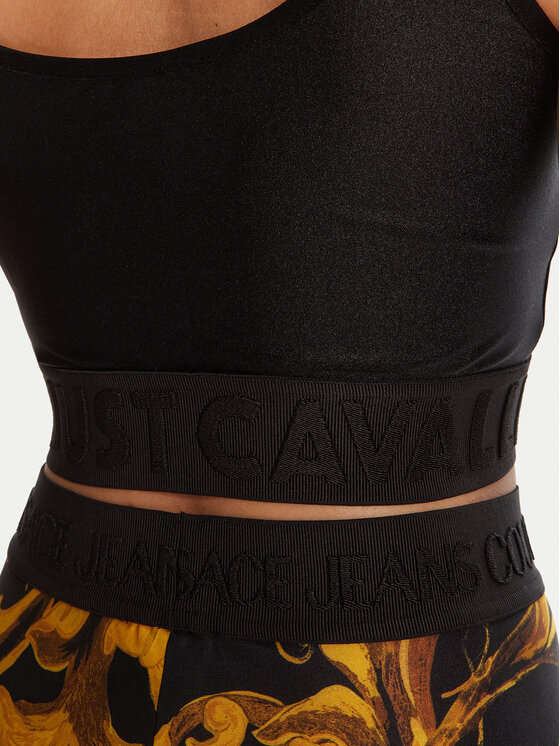 Just Cavalli Just Cavalli Τοπ 79PAM204 J0108 Μαύρο Slim Fit
