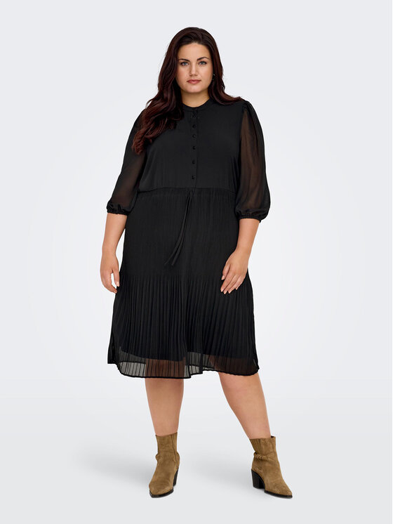 ONLY Carmakoma Rochie de zi Piona 15302029 Negru Regular Fit