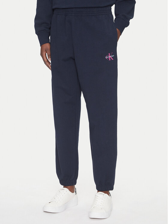 Calvin Klein Jeans Calvin Klein Jeans Pantaloni trening Monologo LV047B235G Bleumarin Regular Fit