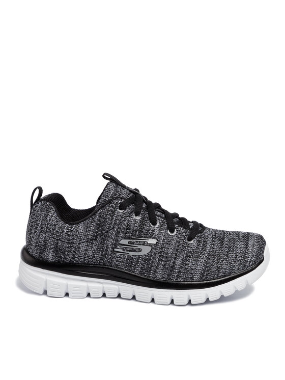 Skechers Skechers Sneakersy Twisted Fortune 12614/BKW Šedá