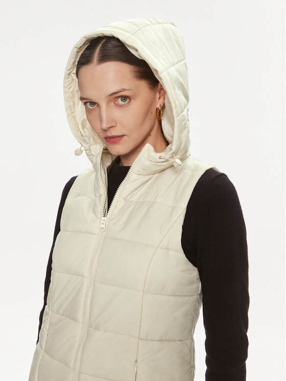 JDY JDY Vestă Zulu Spring 15311856 Écru Regular Fit