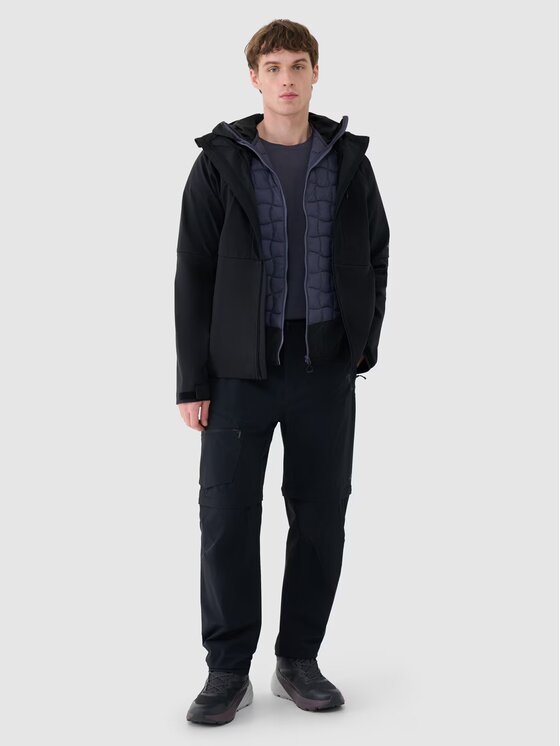 4F 4F Spodnie outdoor 4FWSS25TFTRM0792-20S Czarny Regular Fit