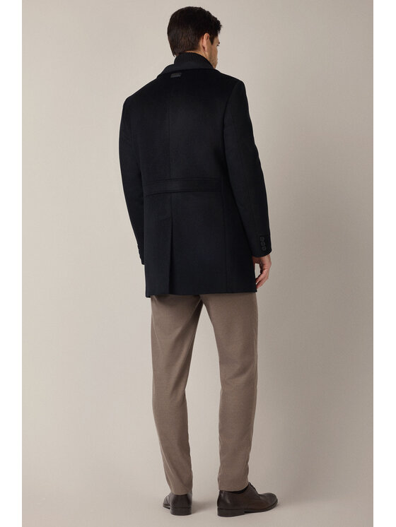 Lancerto Lancerto Płaszcz Ebikon KU073225000001 Czarny Regular Fit
