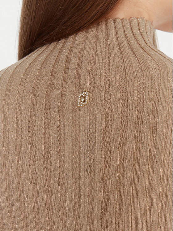 Liu Jo Liu Jo Pullover MF5389 MS46J Beige Slim Fit