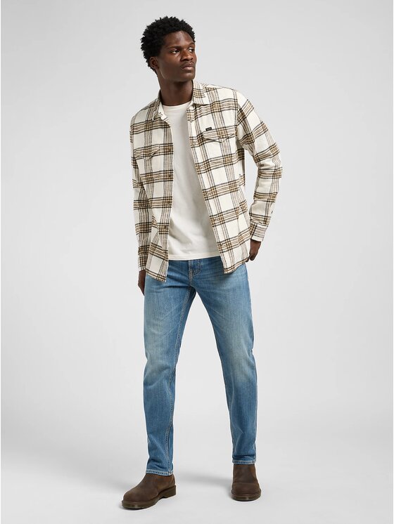 Lee Lee Jeansy RIDER Niebieski Slim Fit