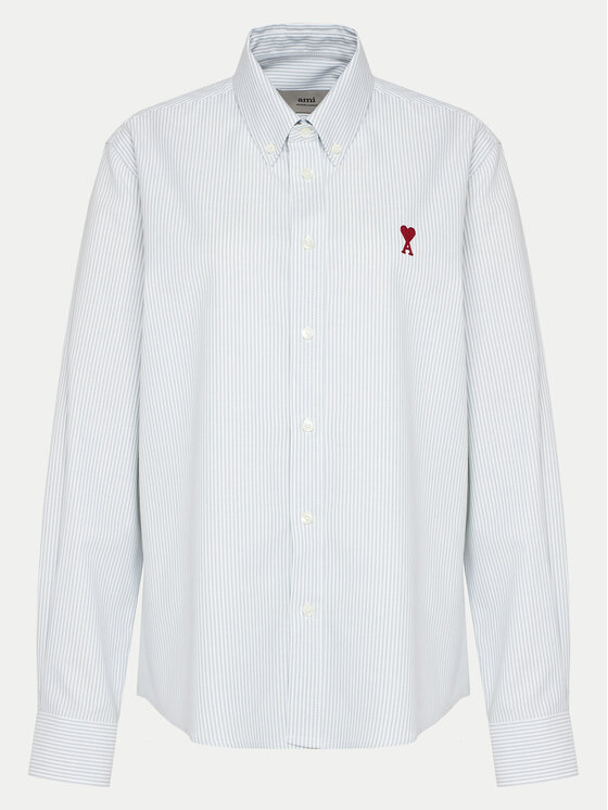 AMI Paris AMI Paris Srajca USH063.CO0087 4017 Bela Regular Fit