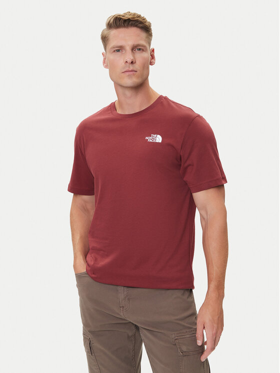 The North Face The North Face T-Shirt Redbox NF0A87NP Rot Regular Fit