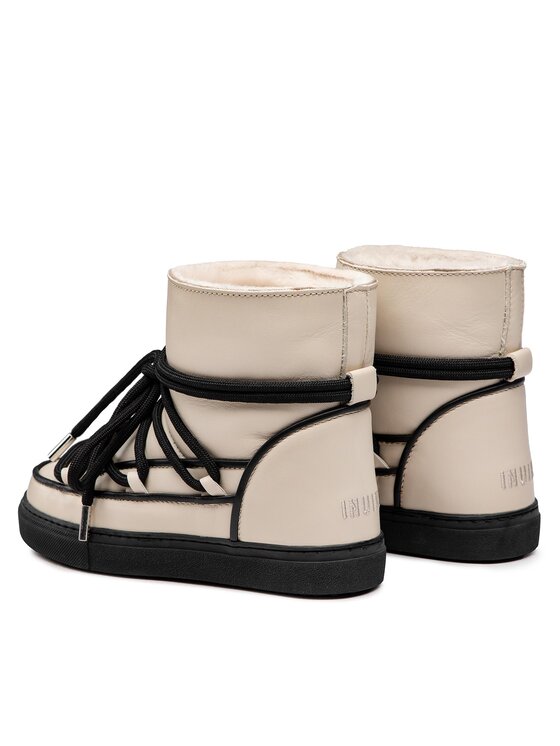 Inuikii Inuikii Škornji za sneg Full Leather Pastelle 70202-088 Bež