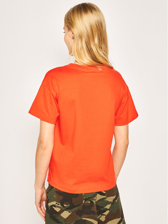 T-shirt Vintage Script Logo Crew 112650 Arancione