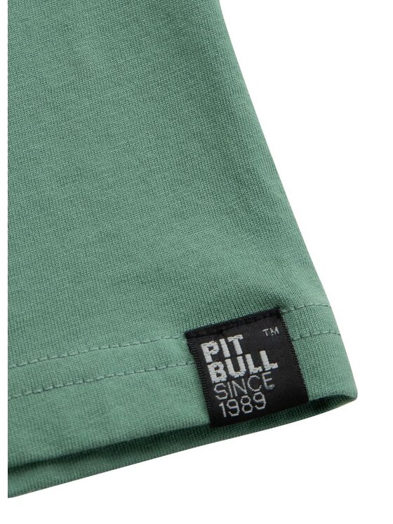 PITBULL PITBULL T-Shirt Koszulka Zielony Regular Fit