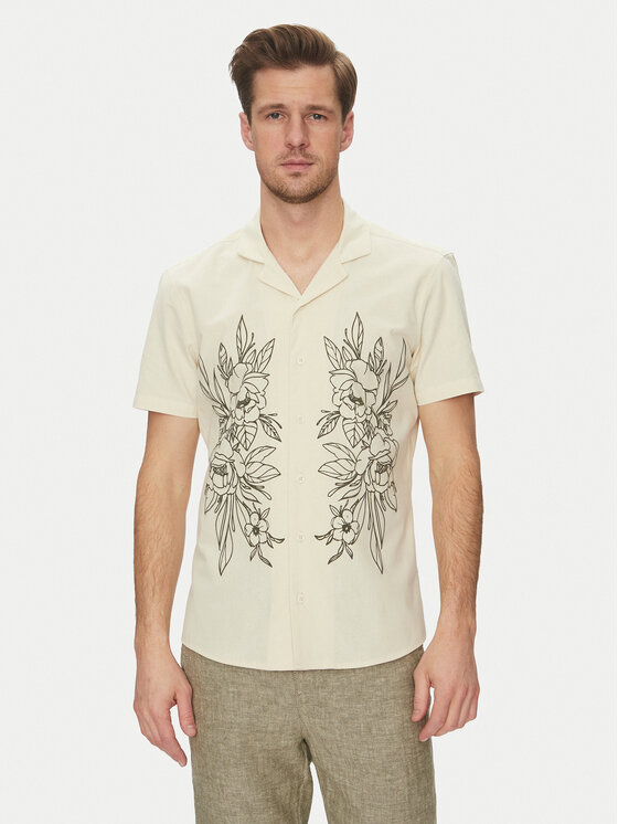 Blend Blend Krekls 20717697 Bēšs Regular Fit