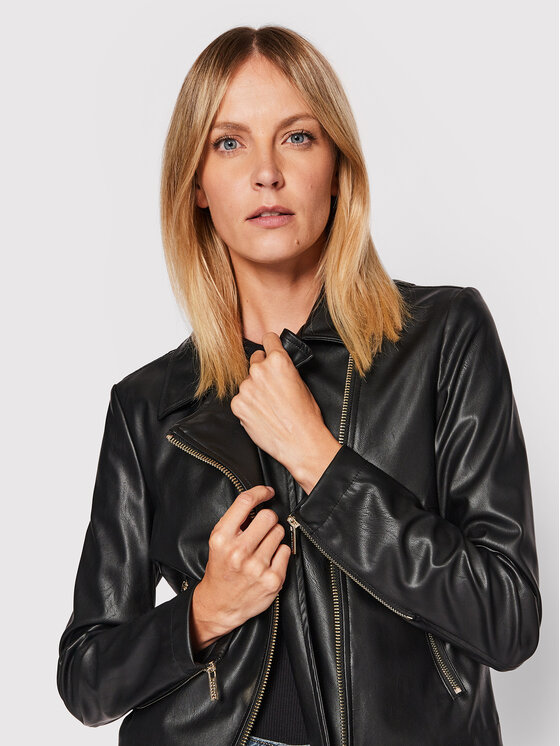 Giacca in similpelle 2YGL01 9759Z Nero Regular Fit...