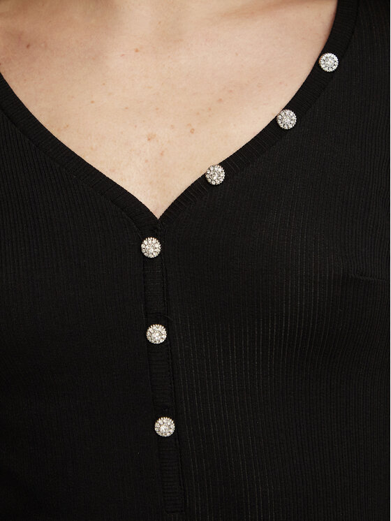 Guess Guess Blusa W6BP32 K6401 Nero Regular Fit