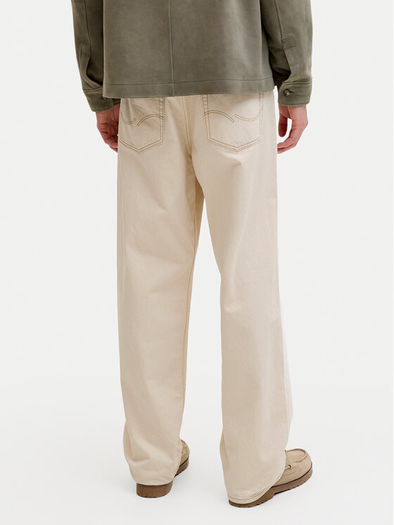 Jack & Jones Jack & Jones Jeansy Alex 12295747 Světle béžová Baggy Fit