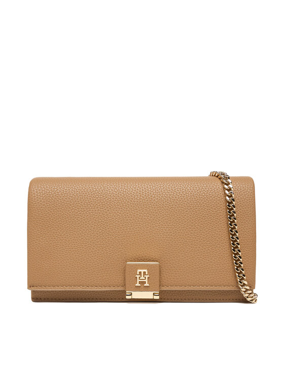 Tommy Hilfiger Tommy Hilfiger Geantă Th Her Flap W/Chain AW0AW17403 Bej