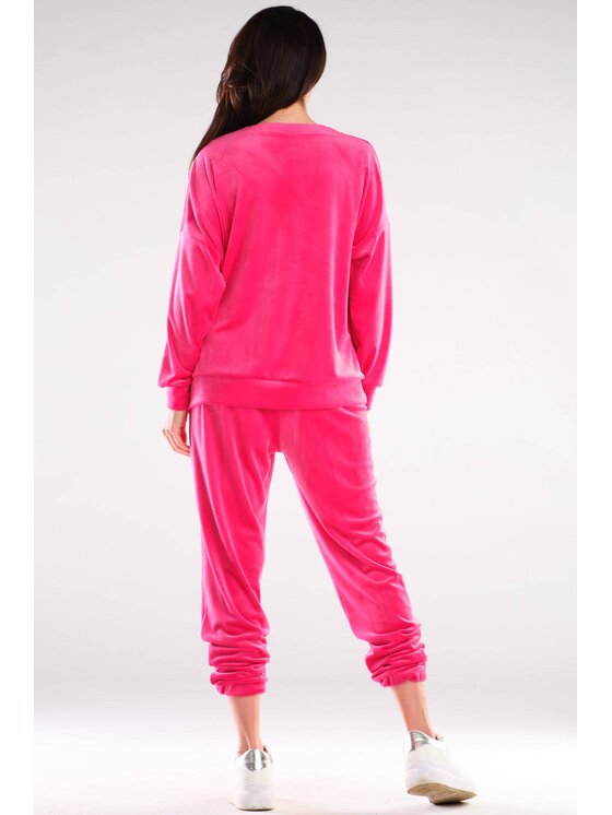 Awama Awama Bluza A410 Różowy Basic Fit