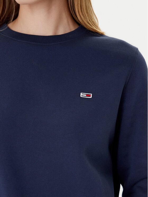Tommy Jeans Tommy Jeans Bluza Fleece DW0DW09227 Granatowy Regular Fit