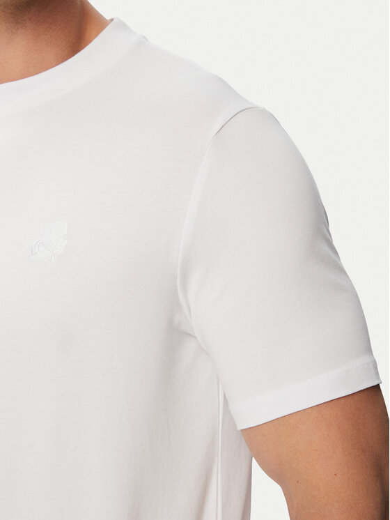 KARL LAGERFELD KARL LAGERFELD Тишърт 755750 500221 Бял Regular Fit