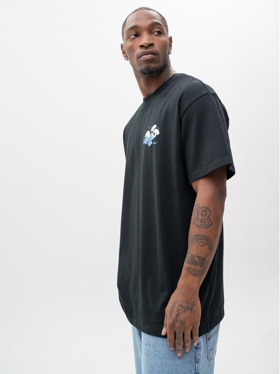 Smerfy Smerfy T-Shirt 119755 Czarny Oversize