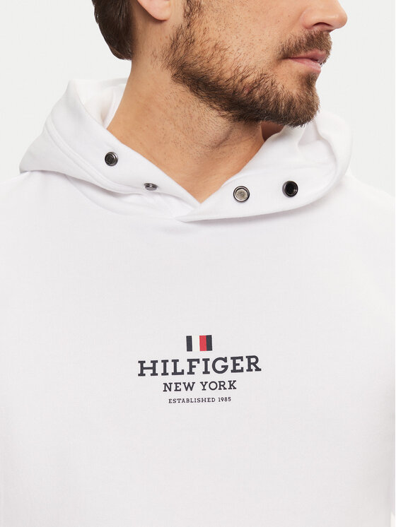 Tommy Hilfiger Tommy Hilfiger Mikina MW0MW39050 Bílá Regular Fit