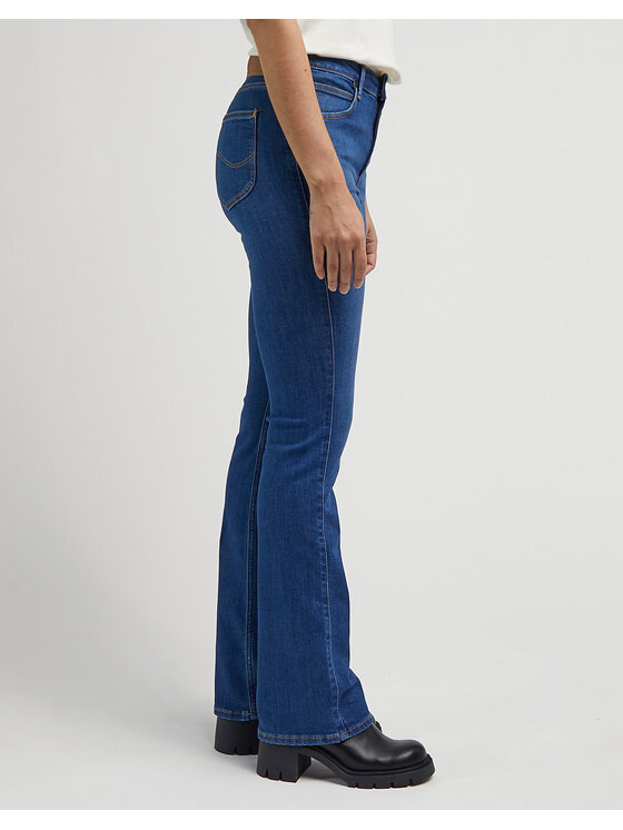 Lee Lee Jeansy BREESE BOOT Niebieski Bootcut Fit