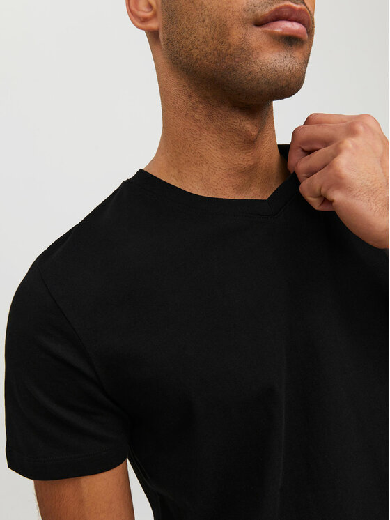 Jack & Jones Jack & Jones Tričko Basic 12156102 Čierna Standard Fit