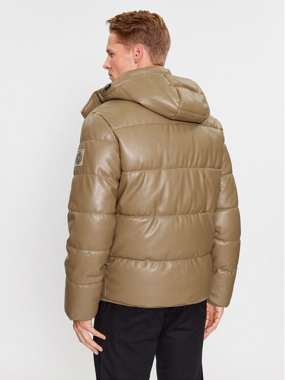 Guess Guess Winterjacke M3BL23 WFOZ0 Khakifarben Regular Fit