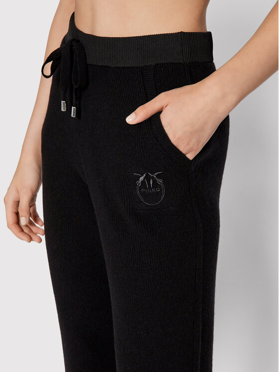PINKO Pinko Teplákové kalhoty Teroldego 1G16B5 Y79Q Černá Regular Fit