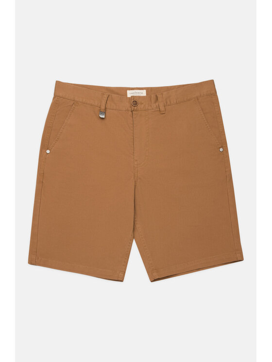 Lancerto Lancerto Szorty materiałowe Ibiza SZO082123000006 Brązowy Regular Fit