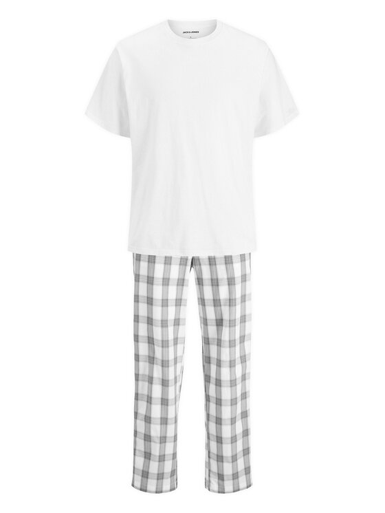 Jack & Jones Jack & Jones Пижама Luca 12266993 Бял Standard Fit