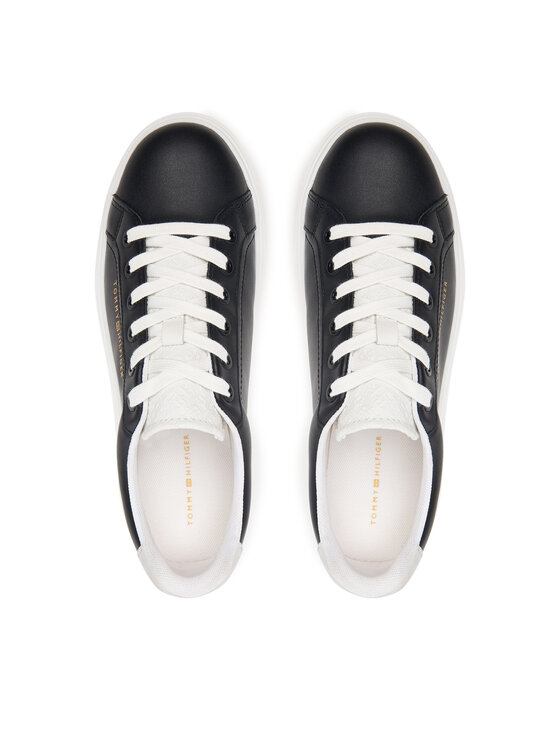Tommy Hilfiger Tommy Hilfiger Sneakersy Th Feminine Platform Monogram FW0FW09594 Černá