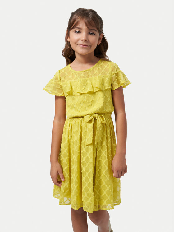 Mayoral Vestito estivo 6948 Giallo Regular Fit, taglia : 16Y