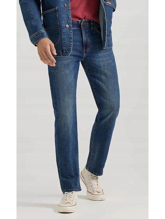 Lee Lee Jeansy Straight Fit MVP Extereme Motion Niebieski Tapered Fit