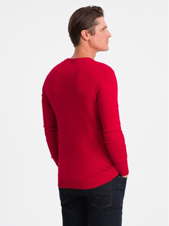 Ombre Ombre Svetr OM-SWBS-0106 Modrá Regular Fit
