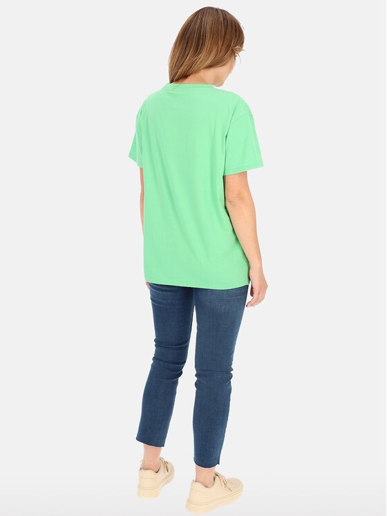 Perso Perso T-Shirt TCE245099F Zelená Regular Fit