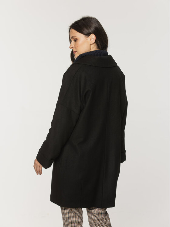 Willsoor Willsoor Płaszcz przejściowy 67836 Czarny Loose Fit