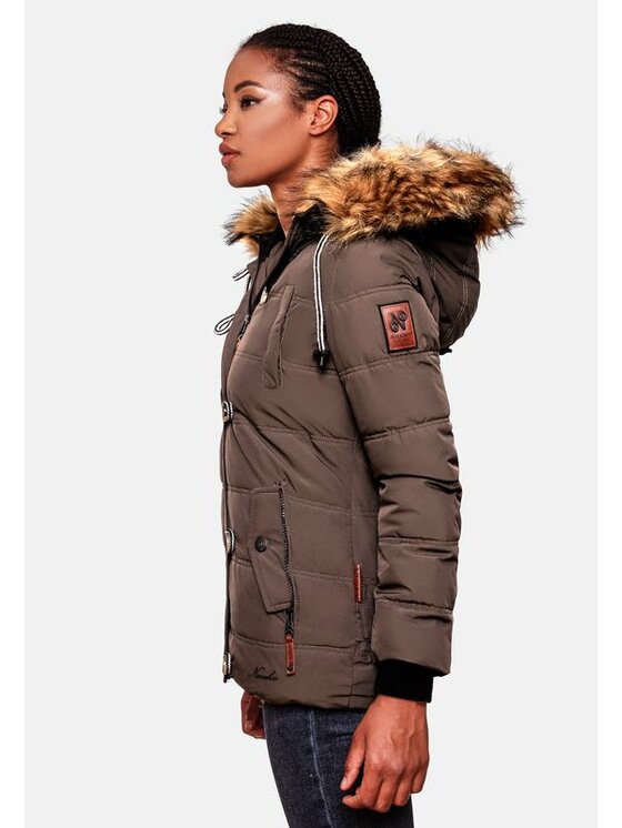Navahoo Navahoo Kurtka zimowa Zoja Czarny Casual Fit
