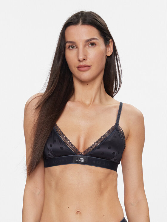 Tommy Hilfiger Bralette krūšturis UW0UW04765 Tumši zils