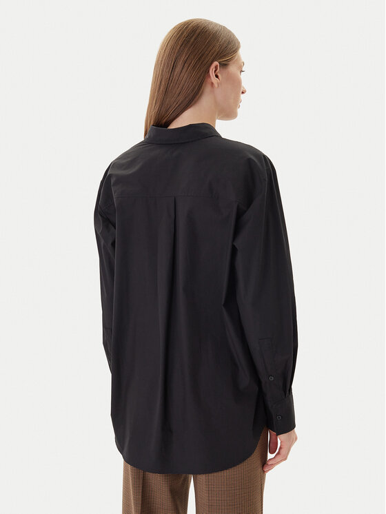 Tommy Hilfiger Tommy Hilfiger Cămașă WW0WW45612 Negru Relaxed Fit