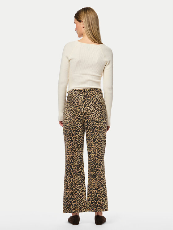 Pieces Pieces Jeans hlače Salume 17156943 Rjava Straight Fit
