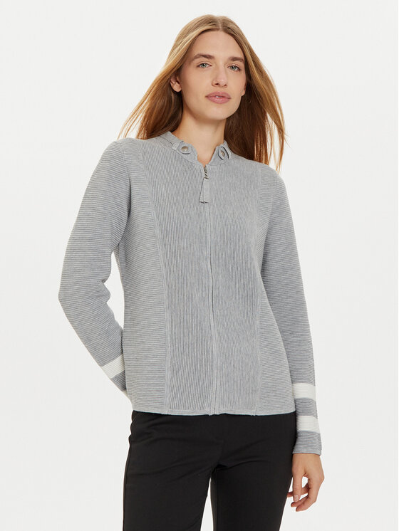 Olsen Olsen Кардиган 11004083 Сив Regular Fit