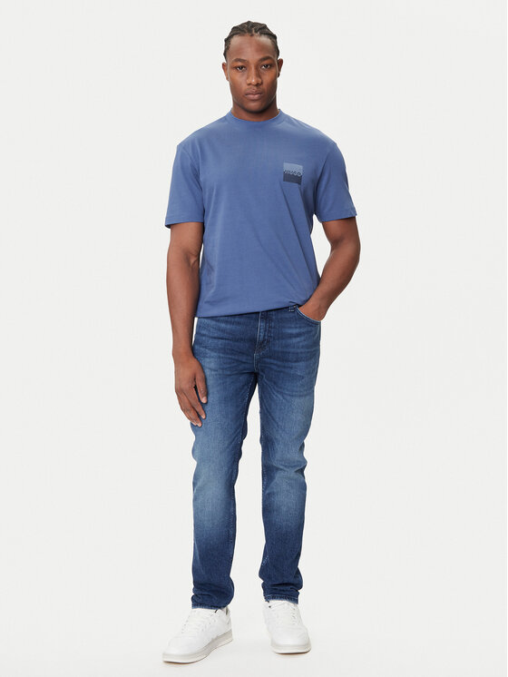 HUGO HUGO T-Shirt Dusplito 50542816 Niebieski Relaxed Fit