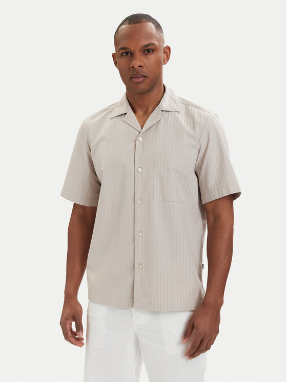 BOSS Cămașă Rayer 50559321 Bej deschis Regular Fit